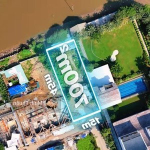 siêu hiếm ! bán lô đất 2 mặt tiền sông - 1/ nguyễn văn hưởng - khuôn 700n2 - giá chỉ có 148tr/m2