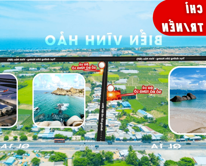 Hình ảnh Đất biển Bình Thuận, nối sóng Sân bay Phan Thiết giá chính chủ 750 Triệu - Đường 29m, sổ sẵn đẹp công chứng trong ngày 0