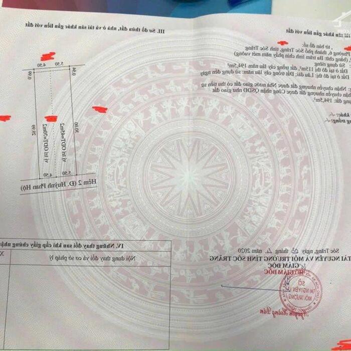 Hình ảnh Bán lô đất mặt tiền đường Phan Đình Giót - P6 - Tp Sóc Trăng 3