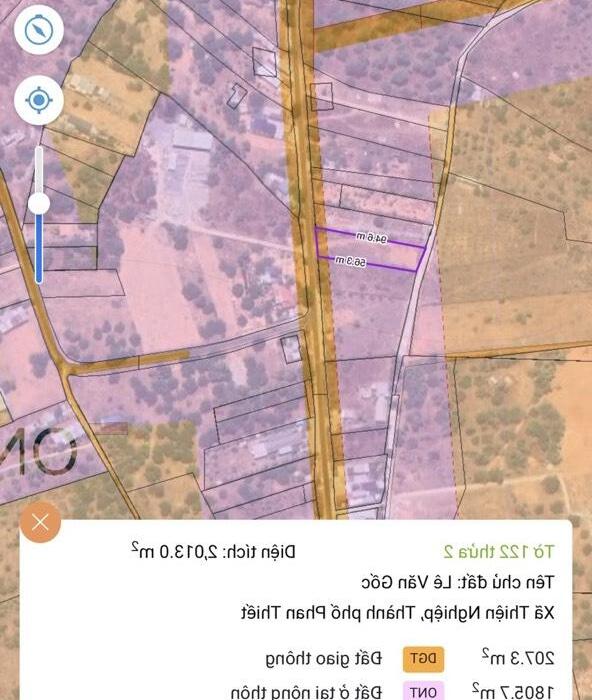 Hình ảnh Bán đất mặt tiền đường 715 xã Thiện Nghiệp giá 5,4 tỷ 0