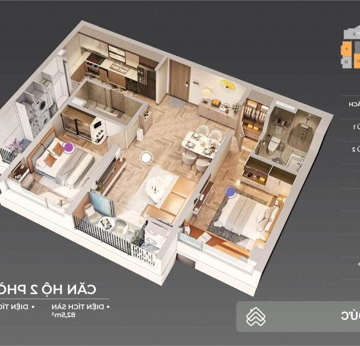 Hình ảnh CHÍNH CHỦ BÁN TẦNG TRUNG, CĂN 2PN(82,6M2), NHÀ MỚI BÀN GIAO LIỀN TAY. 1