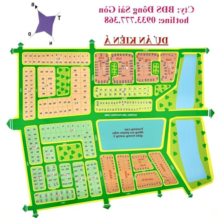 Hình ảnh Bán đất nền dự án KDC Kiến Á, Phước Long B, Q9. đường 20m, dt 125m2 0