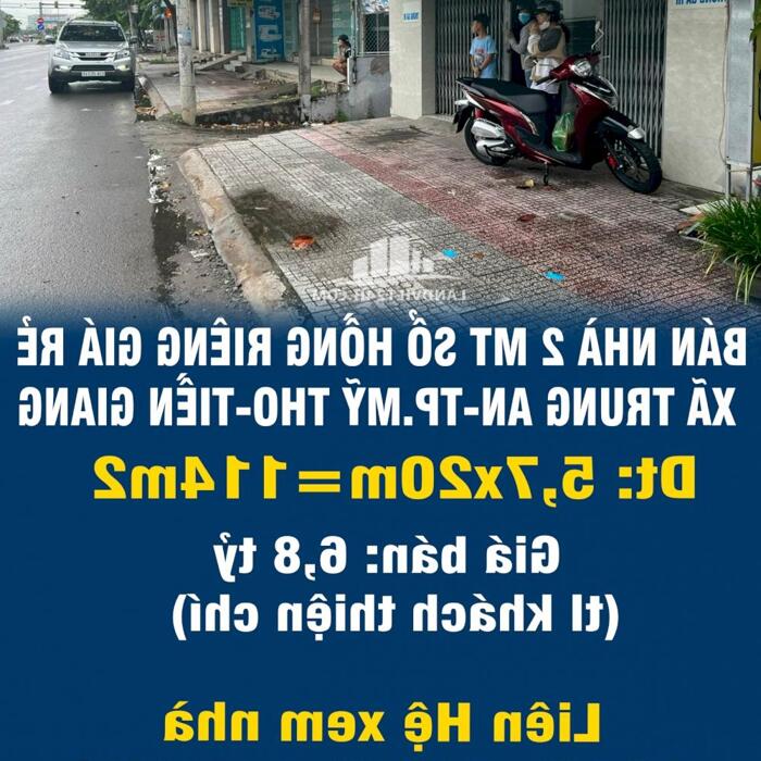 Hình ảnh CHÍNH CHỦ BÁN NHÀ 2 MT SỔ HỒNG RIÊNG GIÁ RẺ TRUNG TÂM XÃ TRUNG AN-TP.MỸ THO-TIỀN GIANG 1