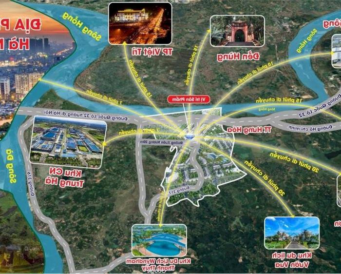 Hình ảnh Chỉ Từ 800TR Sở Hữu Đất Nền Khu Đô Thị Hưng Hóa River City- Đường 26m - Sát QL32 và Giữa 2 KCN Lớn. 3