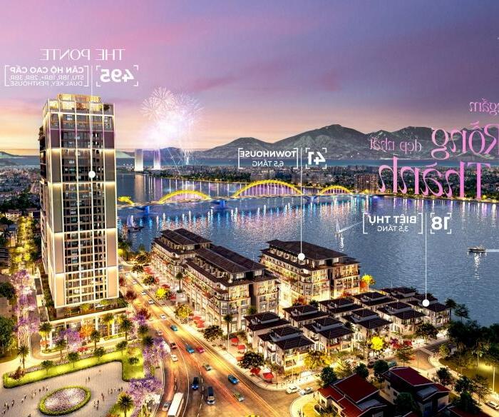 Hình ảnh Căn hộ view sông Hàn, cầu Rồng CK 19,5%, sở hữu lâu dài, giai đoạn đầu, NH hỗ trợ 70%, 0% lãi gốc 0