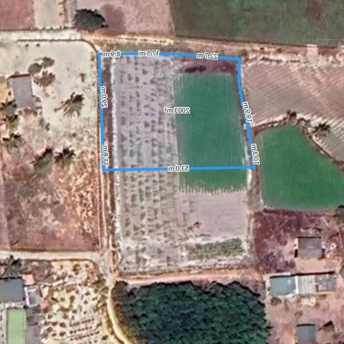 Hình ảnh bán gấp 53x40 đất phủ hồng, 3 mặt tiền đường lớn, xã Tân Phước, TX LaGi. Bình Thuận. gần Biển, Giá rẻ. 4 triệu/m2 3