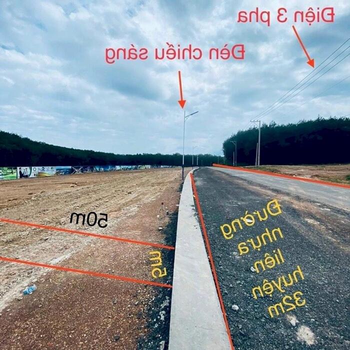 Hình ảnh Đất mặt tiền đường ĐH Đồng Tâm - Thuận Lợi 32m giá 430tr sang tên ngay 0