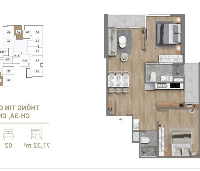 Hình ảnh The Fibonan Ecopark chỉ từ 4 tỷ có ngay căn hộ 3PN/97m2 HTLS 0%/24 tháng, TTS Ck 9%+45tr 6