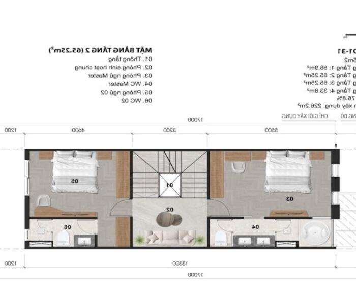 Hình ảnh Bán nhà phố 4 tầng, 5x17, dt sàn 226m, khu dân cư đồng bộ, phú mỹ estates 3