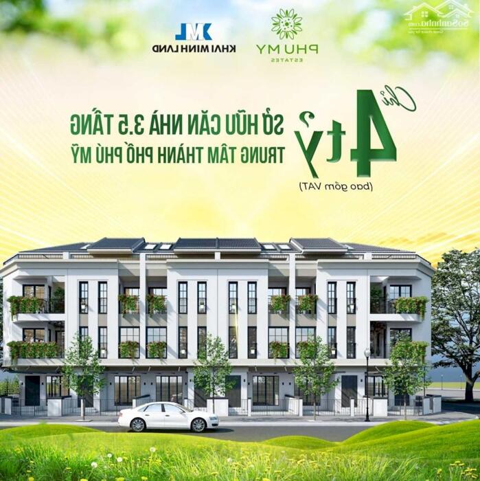 Hình ảnh Bán nhà phố 4 tầng, 5x17, dt sàn 226m, khu dân cư đồng bộ, phú mỹ estates 1