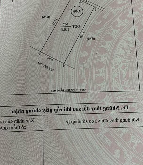 Hình ảnh Đất 110m2 mặt đường 72m, bìa cá nhân xây tự do, gần đường 32 TP Vinh 1