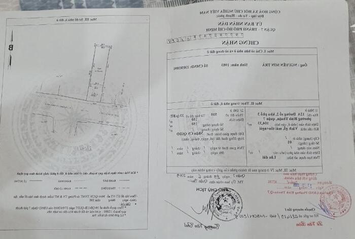 Hình ảnh Nhà mặt tiền đường số lý phục man , bình thuận, quận 7 - 6x25m - H.nam - 15,5 tỷ SHR bán gấp 1