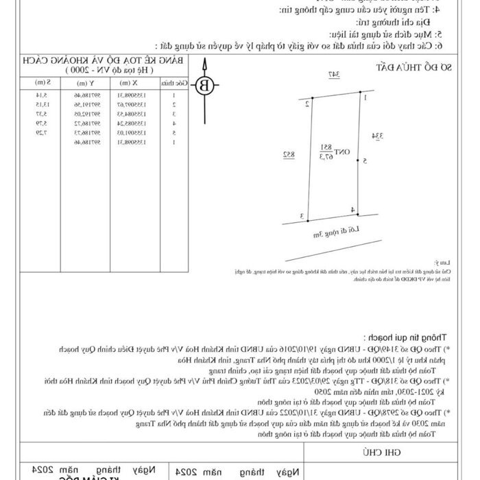 Hình ảnh cần bán lô đất hẻm 3m đường cầu ké thuộc xã Vĩnh Hiệp 67,5m2 ngang 5,8 giá 890tr 5