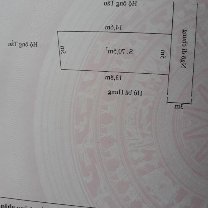 Hình ảnh Bán đất trong ngõ Hạ Đoạn 4, 70,5m2, ô tô đỗ cửa. Giá 1,73 tỷ 0