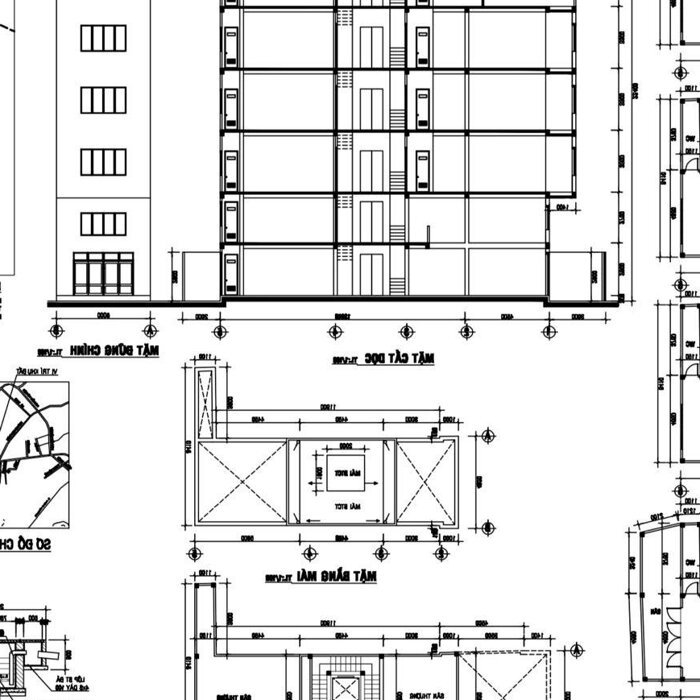 Hình ảnh Bán đất xây căn hộ dịch vụ đường Hoàng Hoa Thám Phường 7 GPXD 7 Tầng (5.3x22m) Lh 0352532539 0