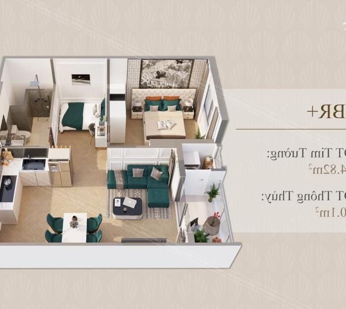 Hình ảnh Ngoại giao căn hộ 1BR+ 50m2 Sun Cosmo view biển cầu Trần Thị Lý Đà Nẵng 0