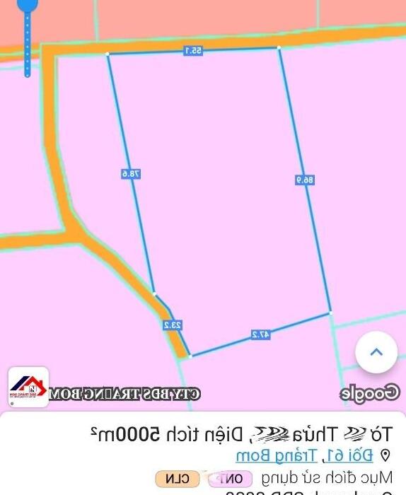 Hình ảnh Bán nhà vườn 5000m full hồng, có 300m thổ cư, đường nhựa, xã Đồi 61, huyện Trảng Bom 7