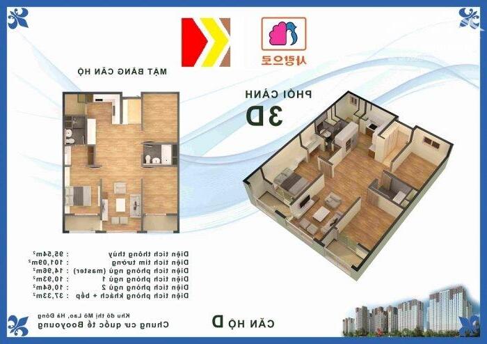 Hình ảnh Cần bán căn chung cư góc 3 ngủ, đẹp nhất tòa CT7 chung cư BooYoung, KĐT Mỗ Lao Hà Đông 3