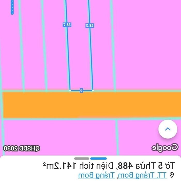 Hình ảnh Cần Tiền bán gấp 141m thổ cư, khu phố 3, thị trấn Trảng Bom 2