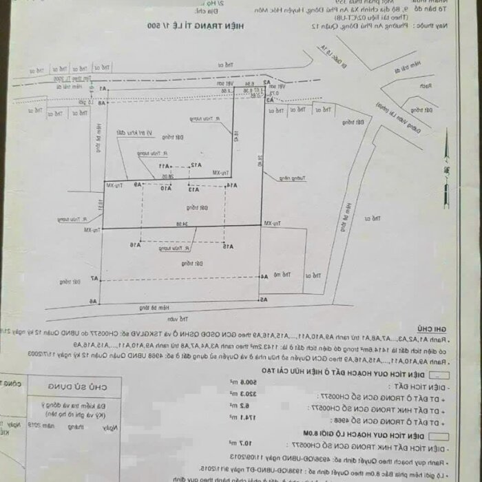 Hình ảnh Đất thổ cư 1/Vườn Lài-An Phú Đông-Q12.Dt 511m2~20ty 3