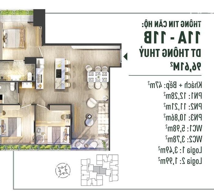 Hình ảnh Cuộc sống an yên trong những căn hộ 3 phòng ngủ thoáng muôn ngàn dặm 9