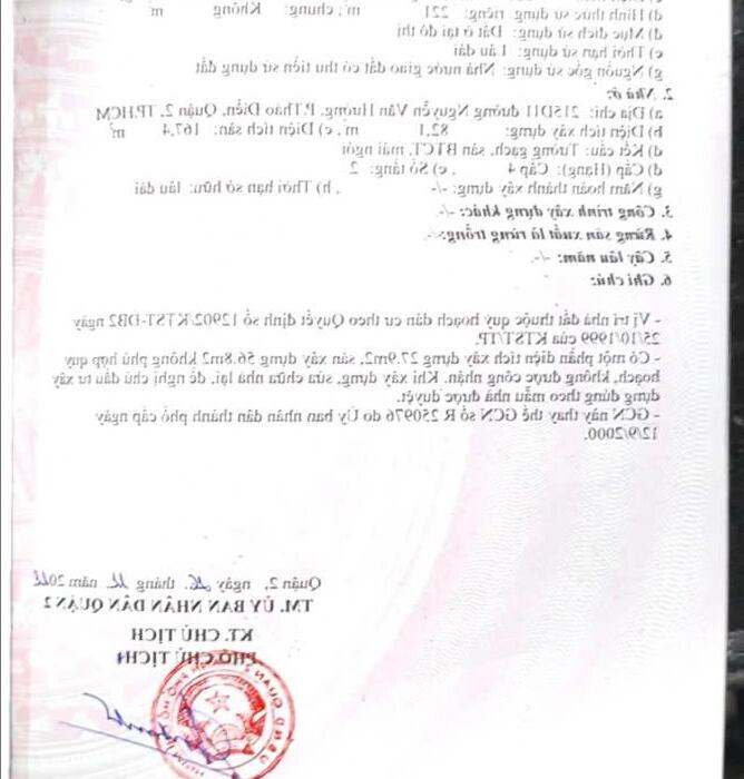 Hình ảnh Bán Đất Trống Số: 215D11 Nguyễn Văn Hưởng, Phường Thảo Điền, Quận 2. DT: 10 x 22m 4