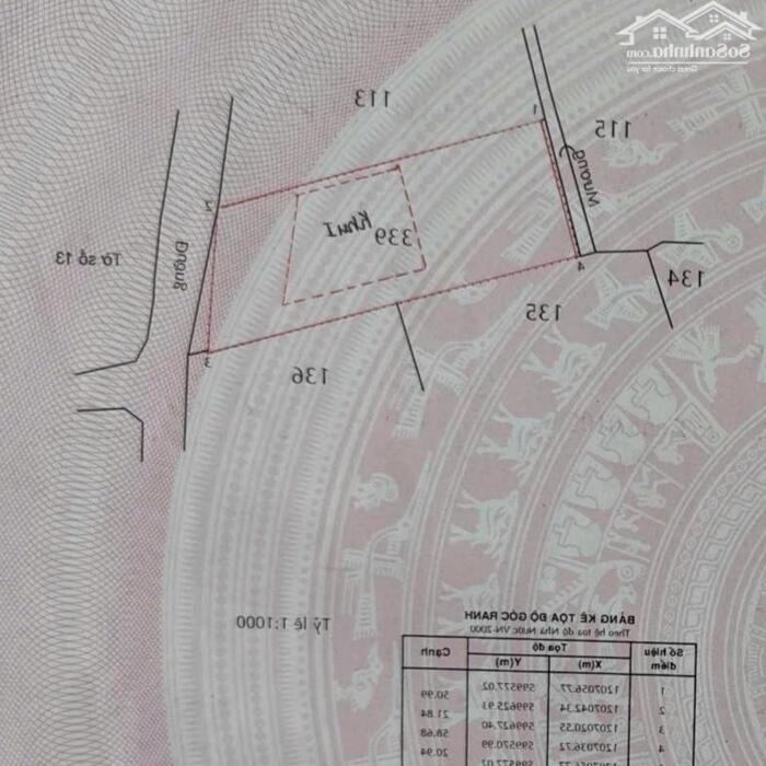 Hình ảnh HÓC MÔN, ĐẤT MẶT TIỀN NHỊ BÌNH 3, DT 21x54m Cn 1134m2, CHỈ 13 TỶ 3