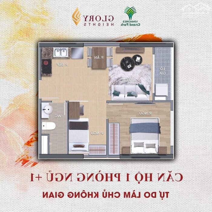 Hình ảnh VINHOME GRAND PARK CĂN HỘ 1PN 48M2 CHIẾT KHẤU 36% CÒN 2.4 TỶ, VAY 70% GIẢM GIÁ 18% 0