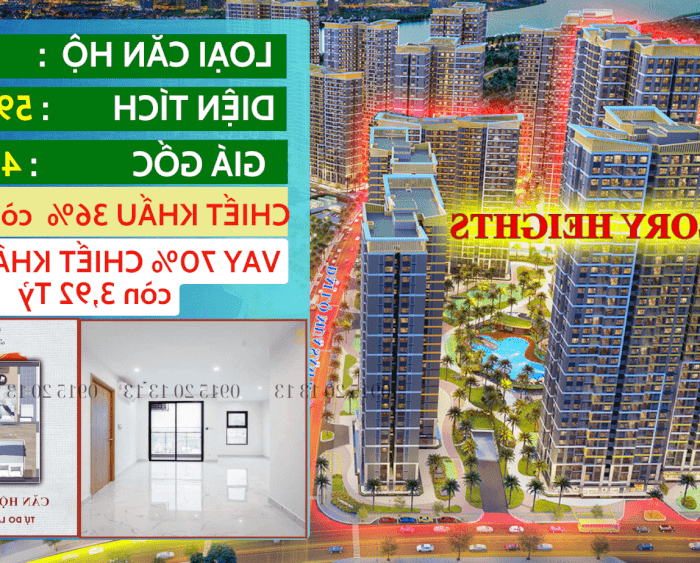 Hình ảnh VINHOME GRAND PARK CĂN HỘ 2PN+1 - 67M2 CHIẾT KHẤU 36% CÒN 3.15 TỶ, VAY 70% HỖ TRỢ 24 THÁNG 0