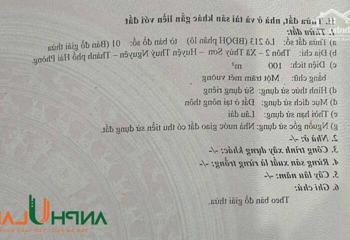 Hình ảnh Cần bán lô đất mặt đường 18m tại Khau Da, Thuỷ Sơn, Thuỷ Nguyên, Hải Phòng 0