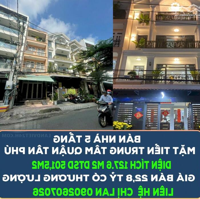 Hình ảnh CHÍNH CHỦ BÁN NHÀ 5 TẦNG MẶT TIỀN TRUNG TÂM QUẬN TÂN PHÚ, DTSD: 501,5m2 0