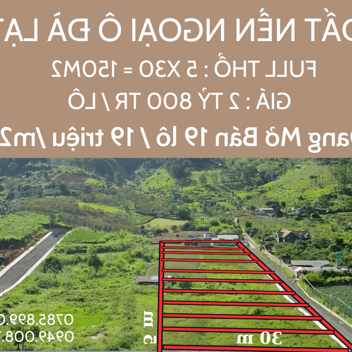 Hình ảnh Đất liên kế sân vườn & biệt thự, 2.8 tỷ /lô, đường ôtô, view đẹp, gần KDL Prenn Tp Đà Lạt 0