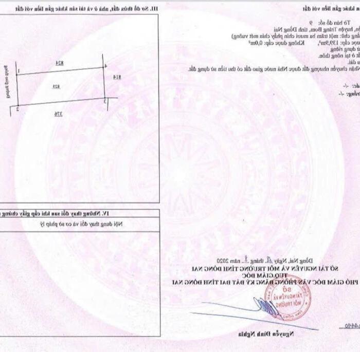 Hình ảnh Cần bán 139m thổ cư, xã Giang Điền, huyện Trảng Bom 2