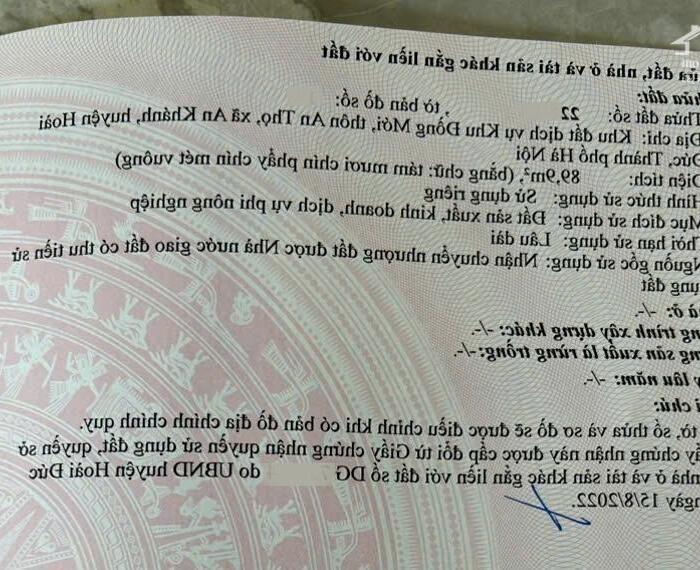 Hình ảnh Bán lô đất dịch vụ Đồng Mới An Thọ An Khánh, 89.9m2 lô góc, đường oto tránh 1