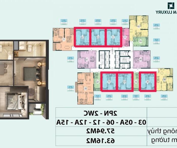 Hình ảnh Bán căn hộ 2 ngủ 2 vệ sinh , 58m2 sử dụng , hướng mát - chung cư Haven Park , KĐT Ecopark 3