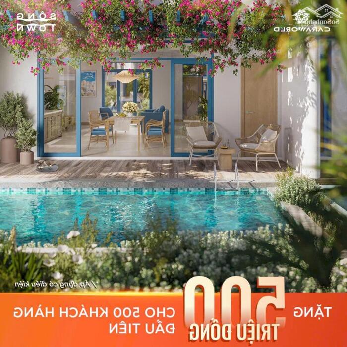 Hình ảnh Nhà phố biển 3tầng 3PN hồ bơi riêng CaraWorld Cam Ranh, đô thị 800ha,có sân golf, Casino, du thuyền 3