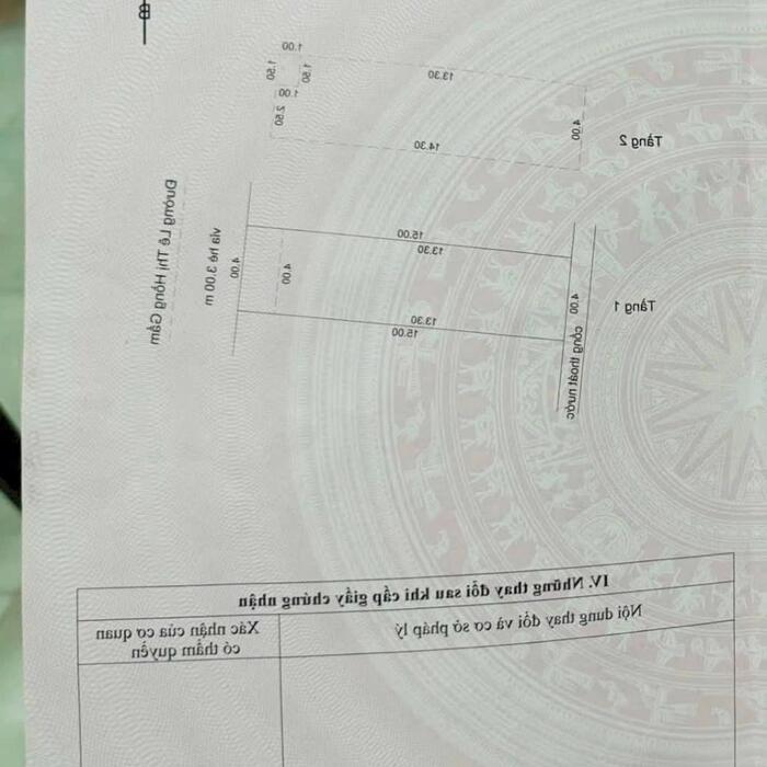 Hình ảnh GẤP BÁN _ NHÀ MẶT TIỀN ĐƯỜNG LÊ THỊ HỒNG GẤM _ 60M2 Đ × 2 TẦNG _ GIÁ 4,9 TY. 1