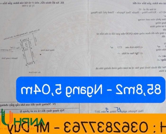 Hình ảnh Bán lô đất đẹp mặt đường 203 phường Hoa Động, TP Thuỷ Nguyên, Hải Phòng 0