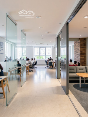 cho thuê văn phòng 90m2 chỉ với 20 triệu tại mặt tiền dương bá trạc, có thang máy + hầm để xe