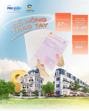 shophouse phú xuân city đối diện chợ cống mới - pháp lý rõ ràng - sổ hồng đầy đủ - giá chỉ từ 2tỷ3