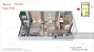 căn hộ studio a3-07 tầng 16 k park avenue - vinhomes thanh hóa : diện tích 29,7m² (thông thủy)