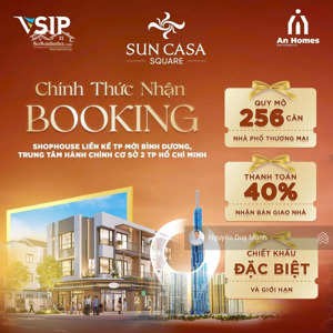 nhà phố vsip suncasa square cho thuê từ 17tr/tháng mở bán chỉ cần trả trước 1.5tỷ nhận nhà ngay