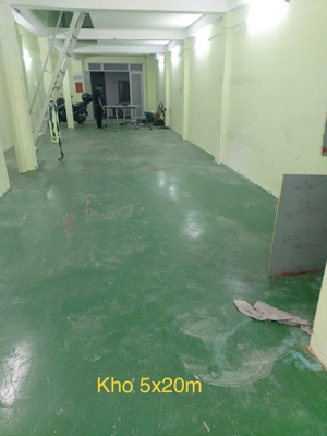 cho thuê kho xưởng 5x20m, lửng đúc , điện 3pha, tải 2tấn, giá 11tr thương lượng