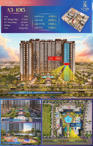 sỡ hữu ngay căn hộ 3pn view đại lộ nguyễn hoàng