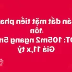 Bán đất mặt tiền đường phan tôn ngay khu phố tây an thượng