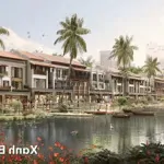 Shophouse mặt bãi tắm tại xanh island cát bà, 135 m2 xây 3 - 4 - 5 tầng + 1 hầm