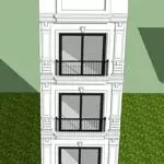 Bán nhà 5 tầng sau lideco trần hưng đạo dt:40.5m2 oto đỗ cửa