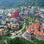 đất vàng, trung tâm, thị trấn tam đảo, 425m2, mt 15m, sổ hồng vuông, view siêu đỉnh, giá rẻ