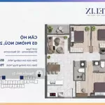 Bán căn hộ the felix liền kề aeon mall thuận an dt85m2 căn góc thanh toán 635 triệu(20%) full nt